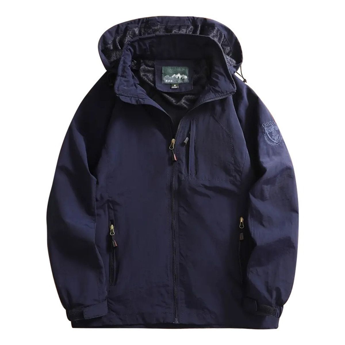 GIOIO - Chaqueta Técnica Hombre Urbana Capucha Ajustable Viento Resistente