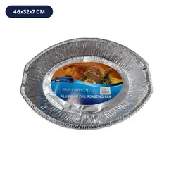 HOMESTAR - Bandeja Ovalada Aluminio Heavy Duty