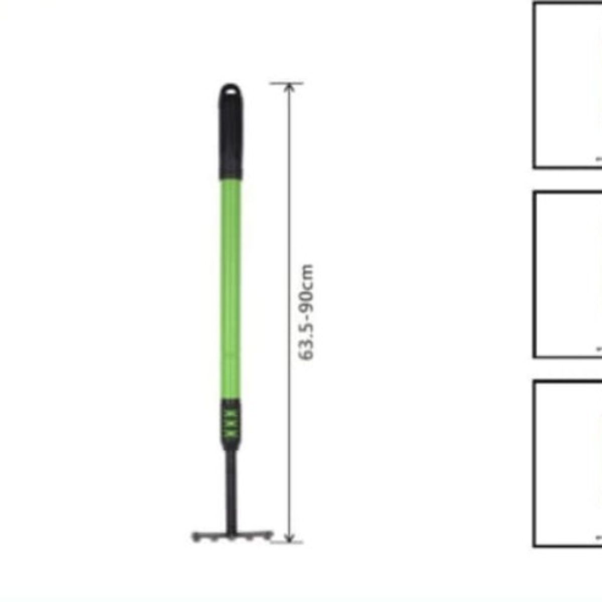 GENERICO - Horquilla 5 Puas Con Mango De Plastico 63 Cm Jardineria