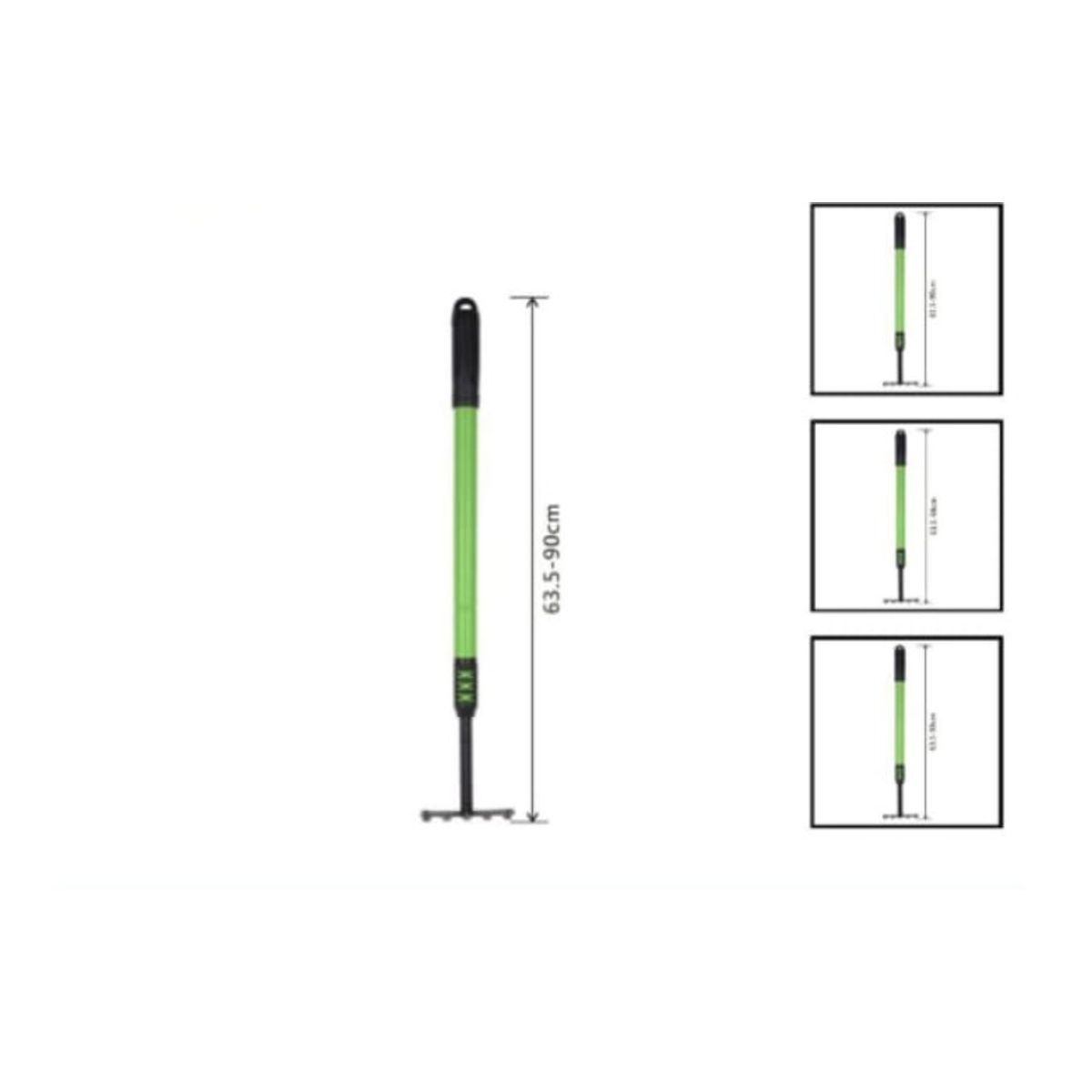 GENERICO - Horquilla 5 Puas Con Mango De Plastico 63 Cm Jardineria