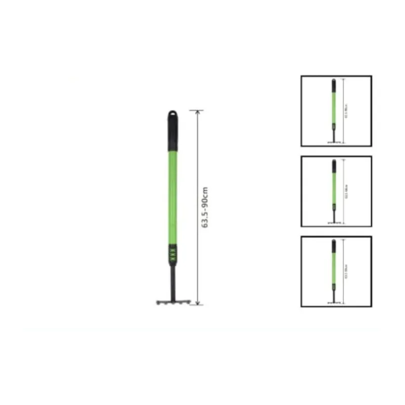 GENERICO - Horquilla 5 Puas Con Mango De Plastico 63 Cm Jardineria
