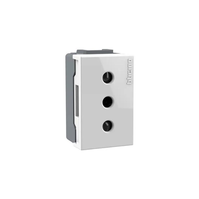 BTICINO - Modulo Enchufe 10a Blanco Nobile Bticino Saf2113eb Pack 3 Un Blanco