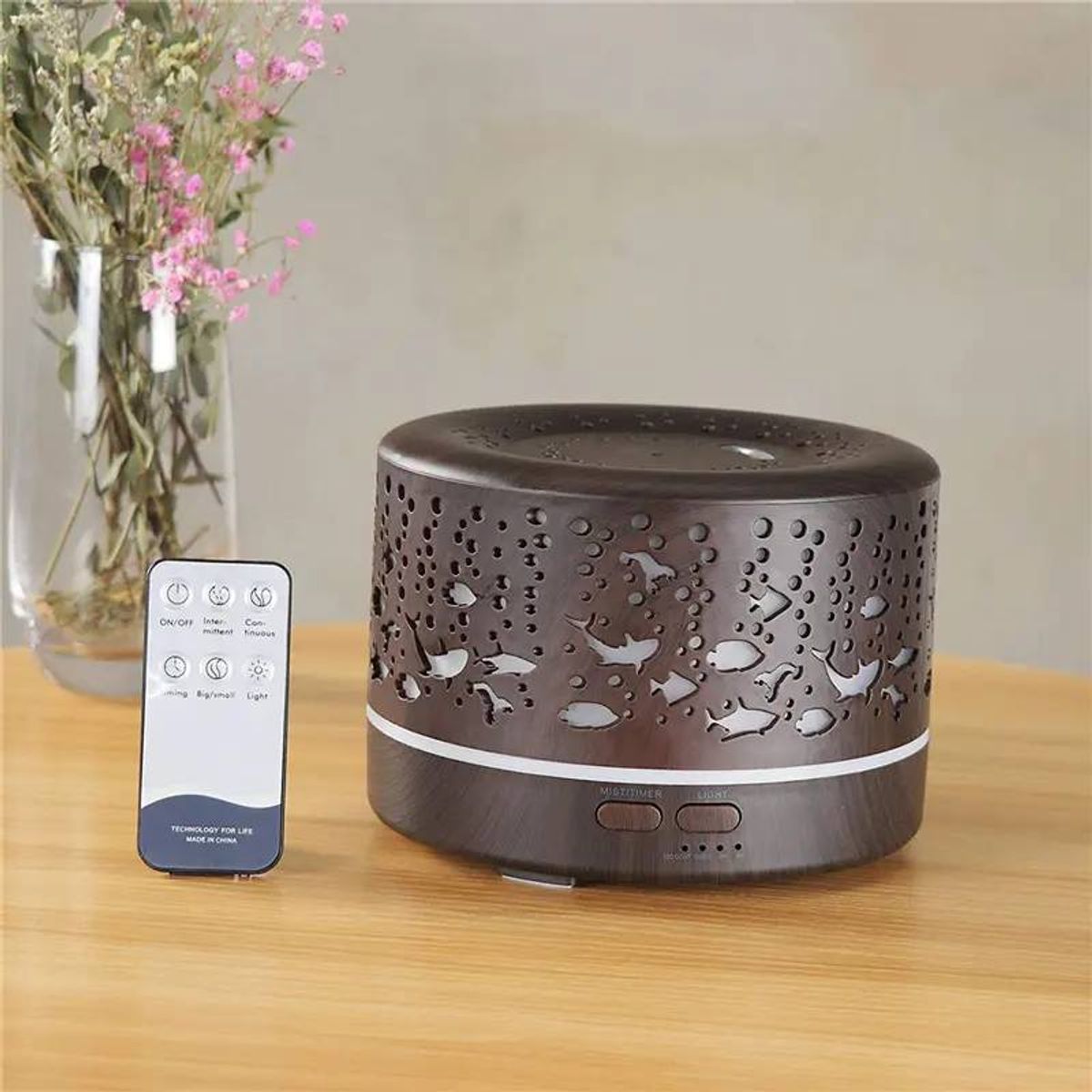 LA CASA DE LOS AROMAS - Humidificador Difusor Con Parlante Bluetooth Control Remoto