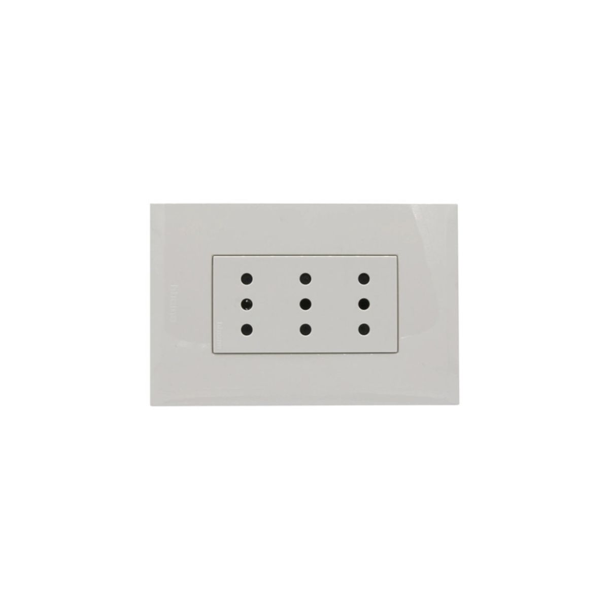 BTICINO - Enchufe Triple Bticino Nobile Blanco AF2113E3B Blanco