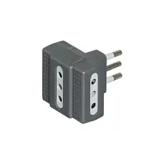 BTICINO - Triple En Linea 2p+t 10a 250v Gris Tris 3603gp