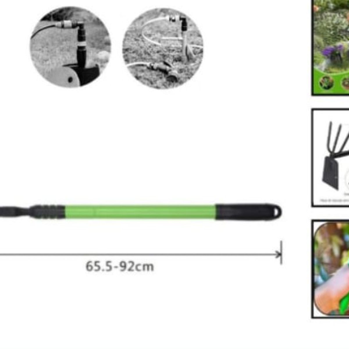 GENERICO - Cortacesped De Jardin Con Mango Telescopico 65 Cm