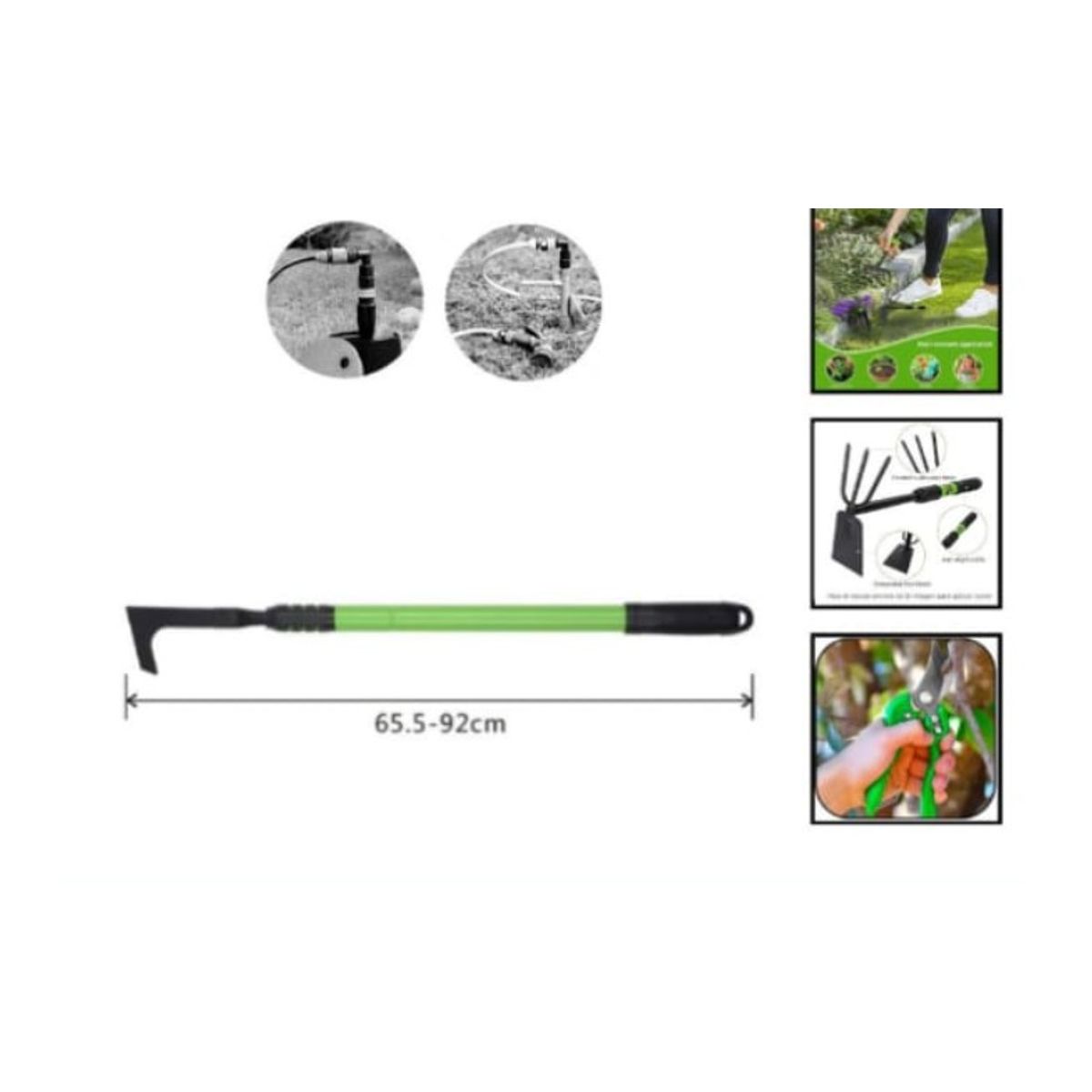 GENERICO - Cortacesped De Jardin Con Mango Telescopico 65 Cm