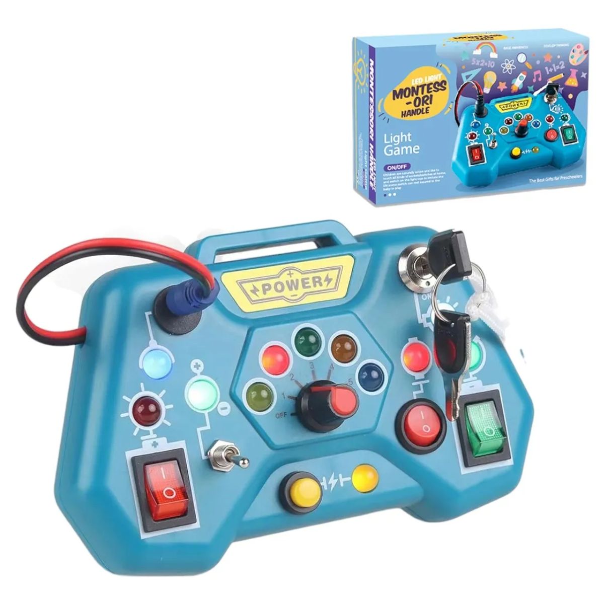 GENERICO - Juguete Montessori Tablero Eléctrico Para Niños Educativo