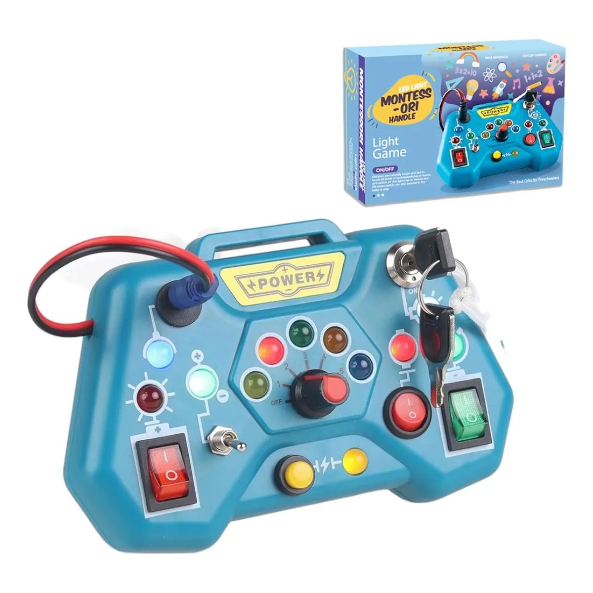 GENERICO - Juguete Montessori Tablero Eléctrico Para Niños Educativo