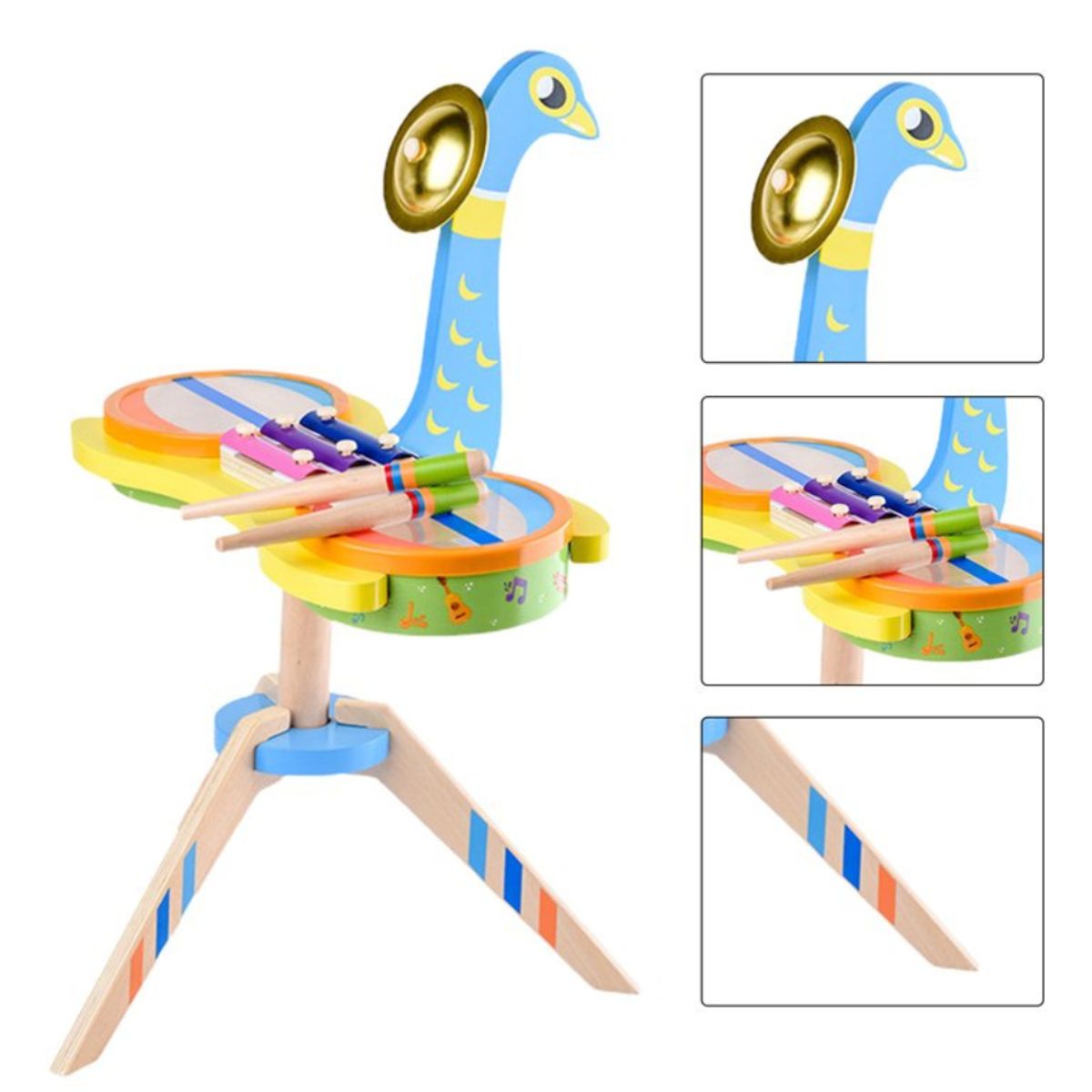 ABC - Tambor Sensorial Educativo de Madera