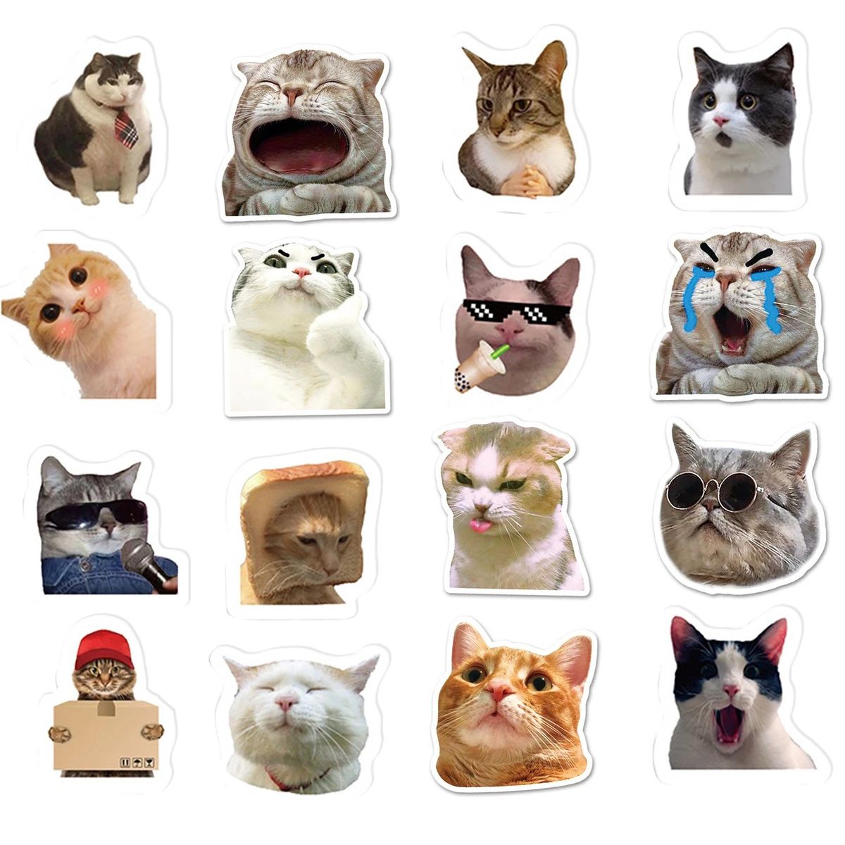 GENERICO - Rollo De 500 Stickers Divertidos - Pegatinas