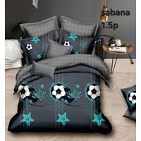 Juego de Sabanas Infantil 1.5 Plazas. 3 Piezas. Diseño Futbol