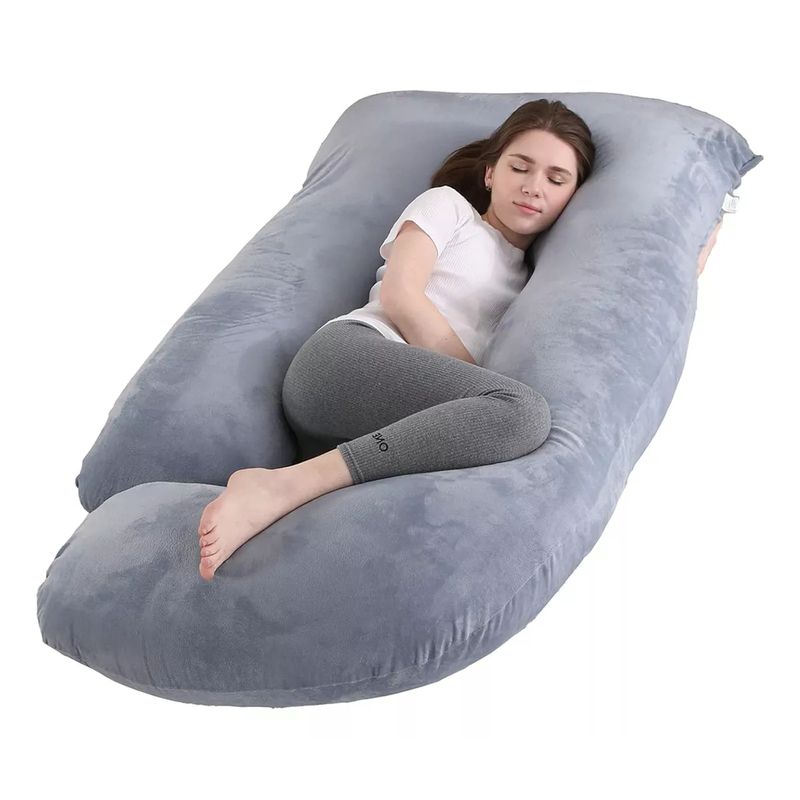 GENERICO - Almohada De Embarazo De Lactancia Jumbo Cojín Forma De U