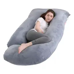 GENERICO - Almohada De Embarazo De Lactancia Jumbo Cojín Forma De U