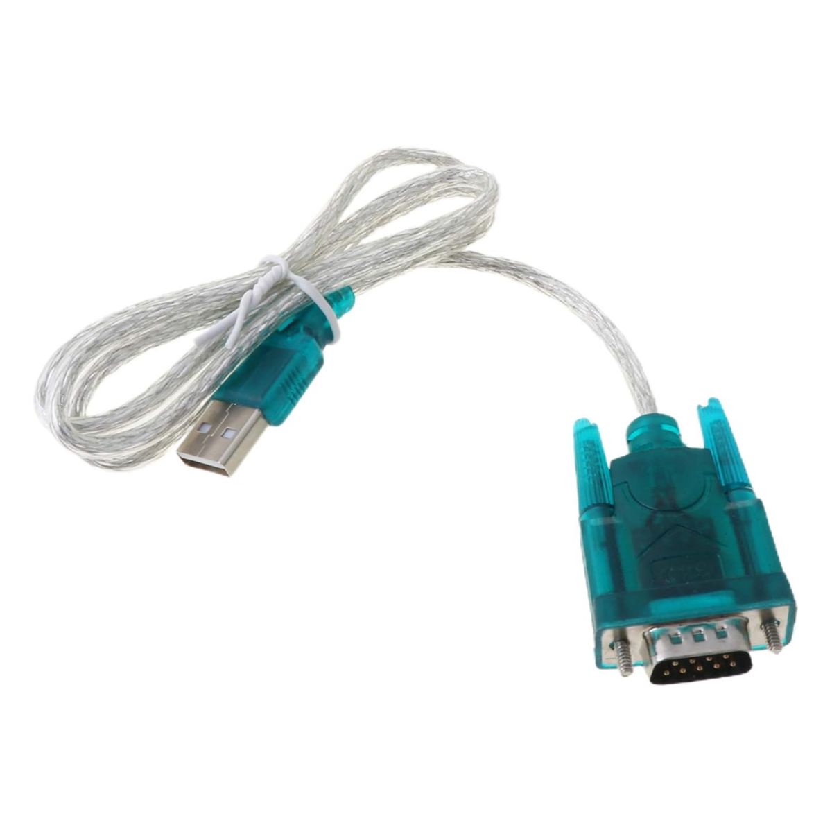 GENERICO - Cable Adaptador USB a RS232 DB9 80 cm COM de 9 Pines M/M