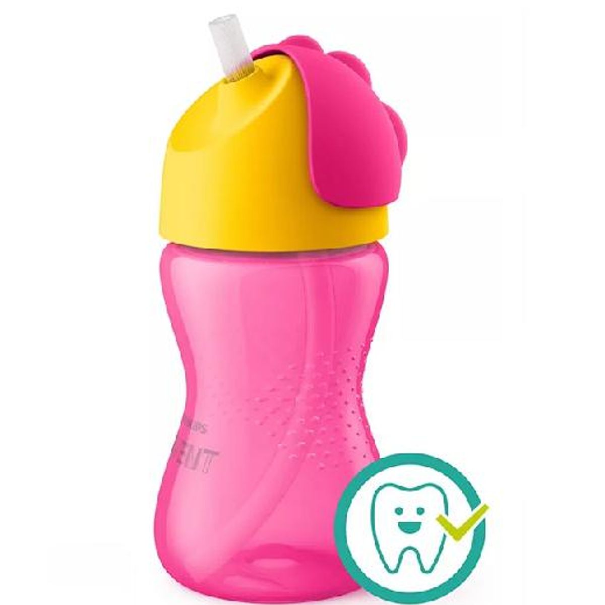 GENERICO - Vasos con bombilla Philips Avent color rosa