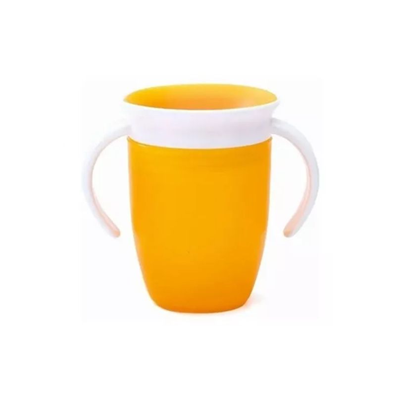 GENERICO - Vaso entrenador 360° a prueba de derrames  color naranja