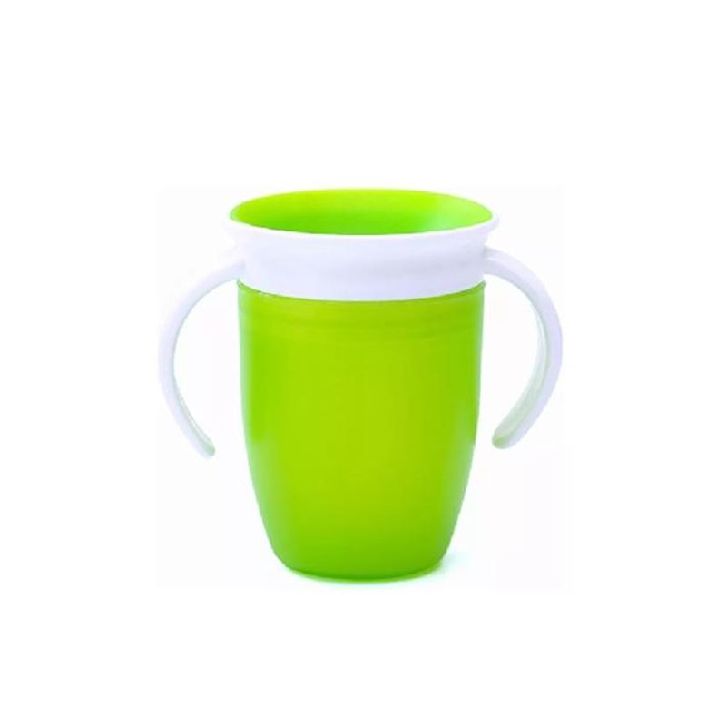 GENERICO - Vaso entrenador 360° a prueba de derrames  color verde