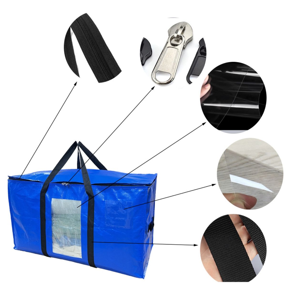 ATURE - Pack4 Bolsas De Mudanza Y Almacenamiento Extra Grande 100lts