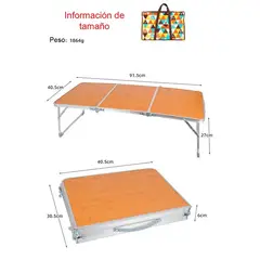 GENERICO - Mesa plegable para camping