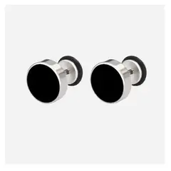 GENERICO - Aros Punk Silver Ring Circular Hombre Mujer Moda Royal Madriz