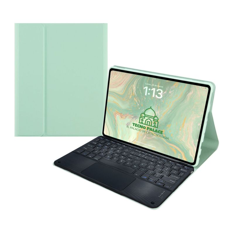 GENERICO - Fundas Con Teclado TouchPad Para iPad Mini 6-7 A17Pro letra Ñ