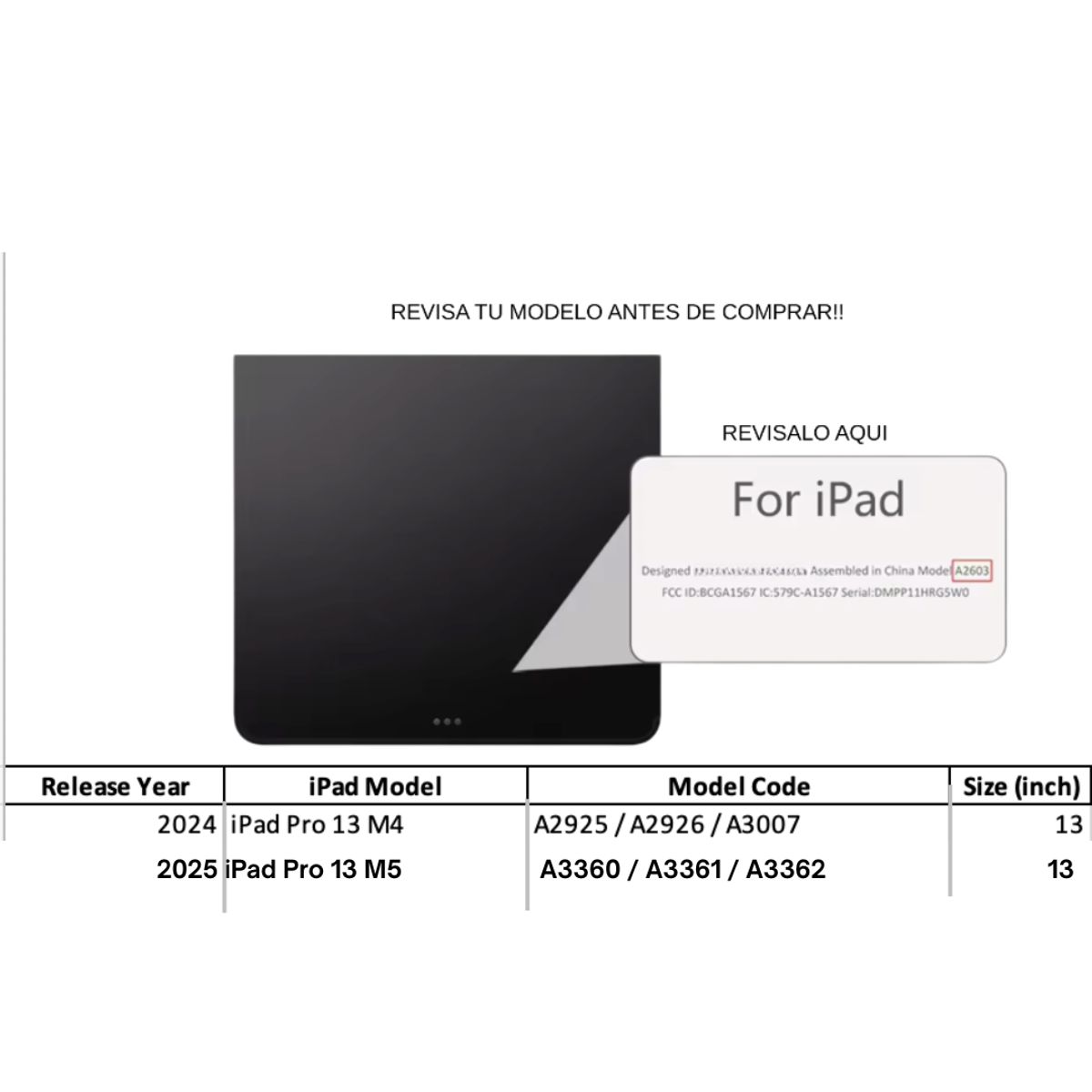 GENERICO - Fundas Con Teclado TouchPad Para iPad Pro 13 M4 / M5 - Letra Ñ