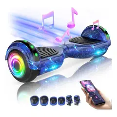 GENERICO - Smart Balance Scooter Hoverboard Infantil Led Bluetooth Azul