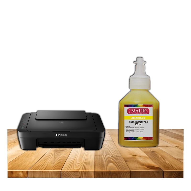 MALIK - Tinta para GI-10 Amarillo Pigmentado Pixma G5010