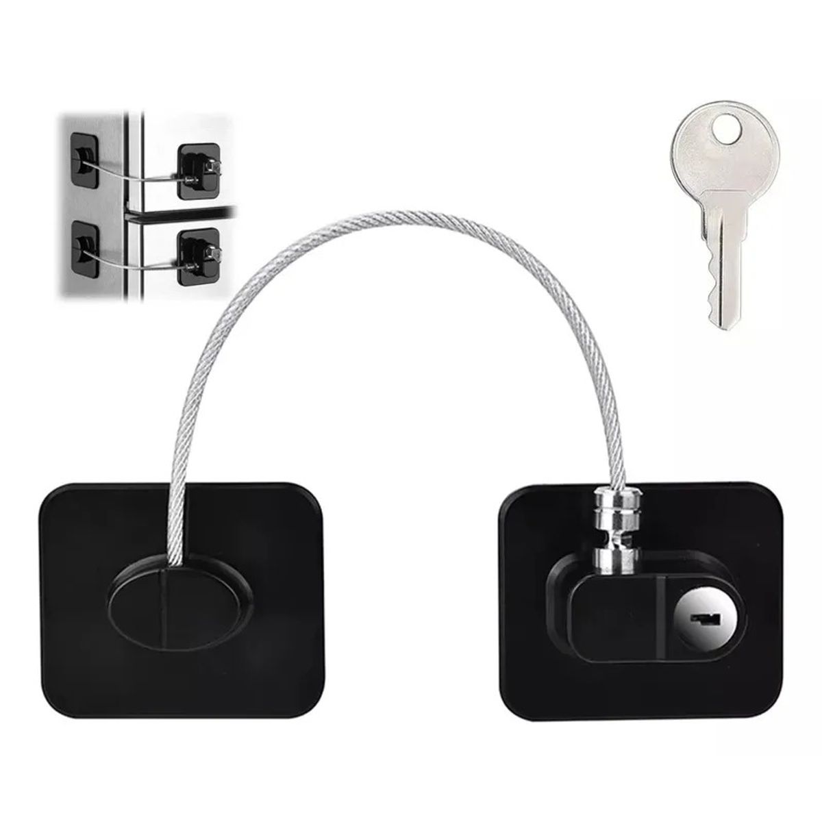 GENERICO - Candado Refrigerador Ventana Electrodomésticos Muebles Llave