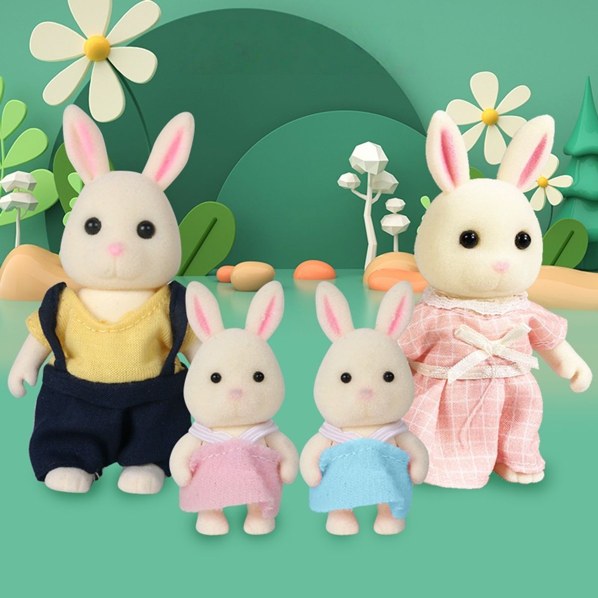 TIOZONEY - 4pcs Familia Ternurines - Distintos Animales Disponibles