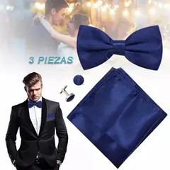 EDWINAYY - Set Corbatapañuelo+corbata+gemeloshombre Caja Regalo