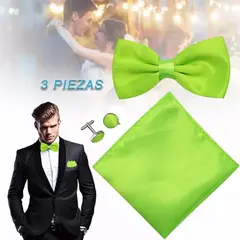 EDWINAYY - Set Corbatapañuelo+corbata+gemeloshombre Caja Regalo