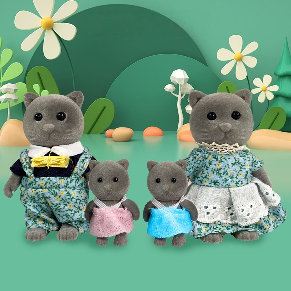 TIOZONEY - 4pcs Familia Ternurines - Distintos Animales Disponibles