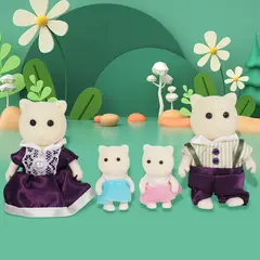 TIOZONEY - 4pcs Familia Ternurines - Distintos Animales Disponibles