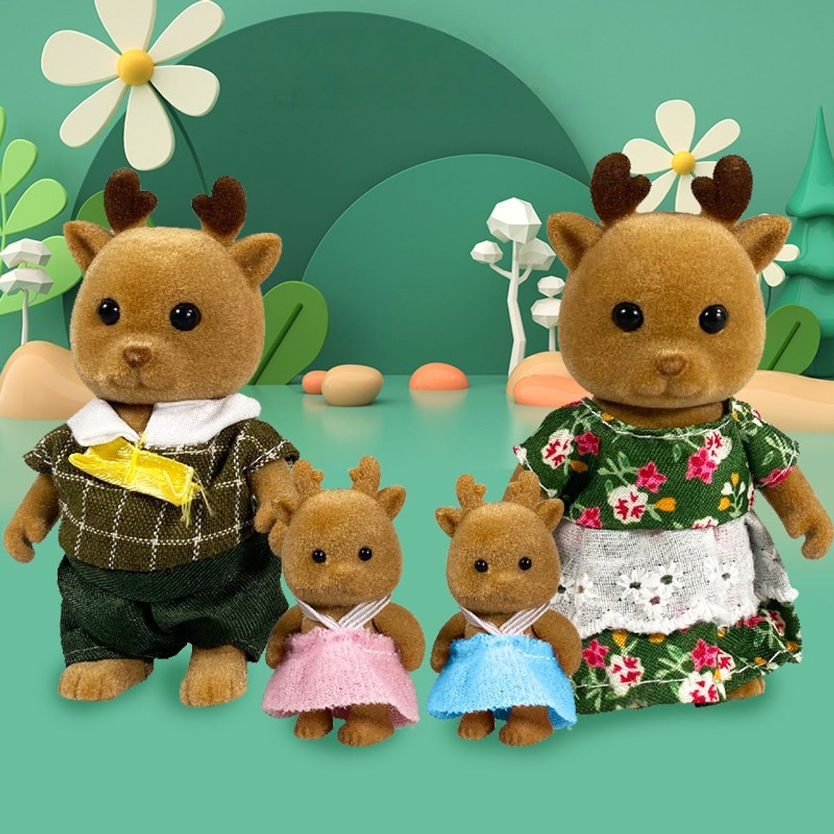 TIOZONEY - 4pcs Familia Ternurines - Distintos Animales Disponibles