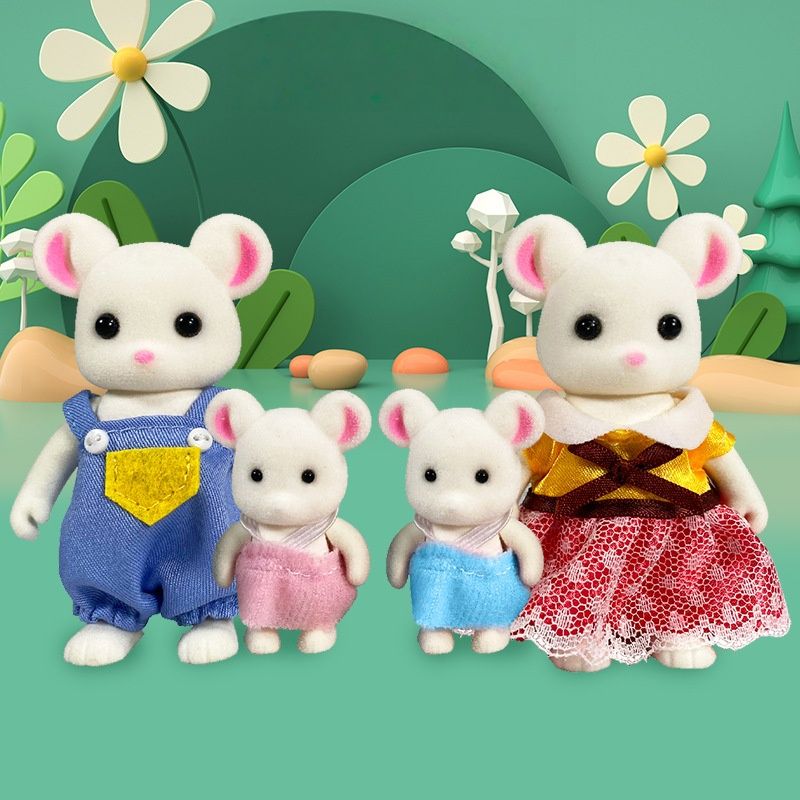 TIOZONEY - 4pcs Familia Ternurines - Distintos Animales Disponibles