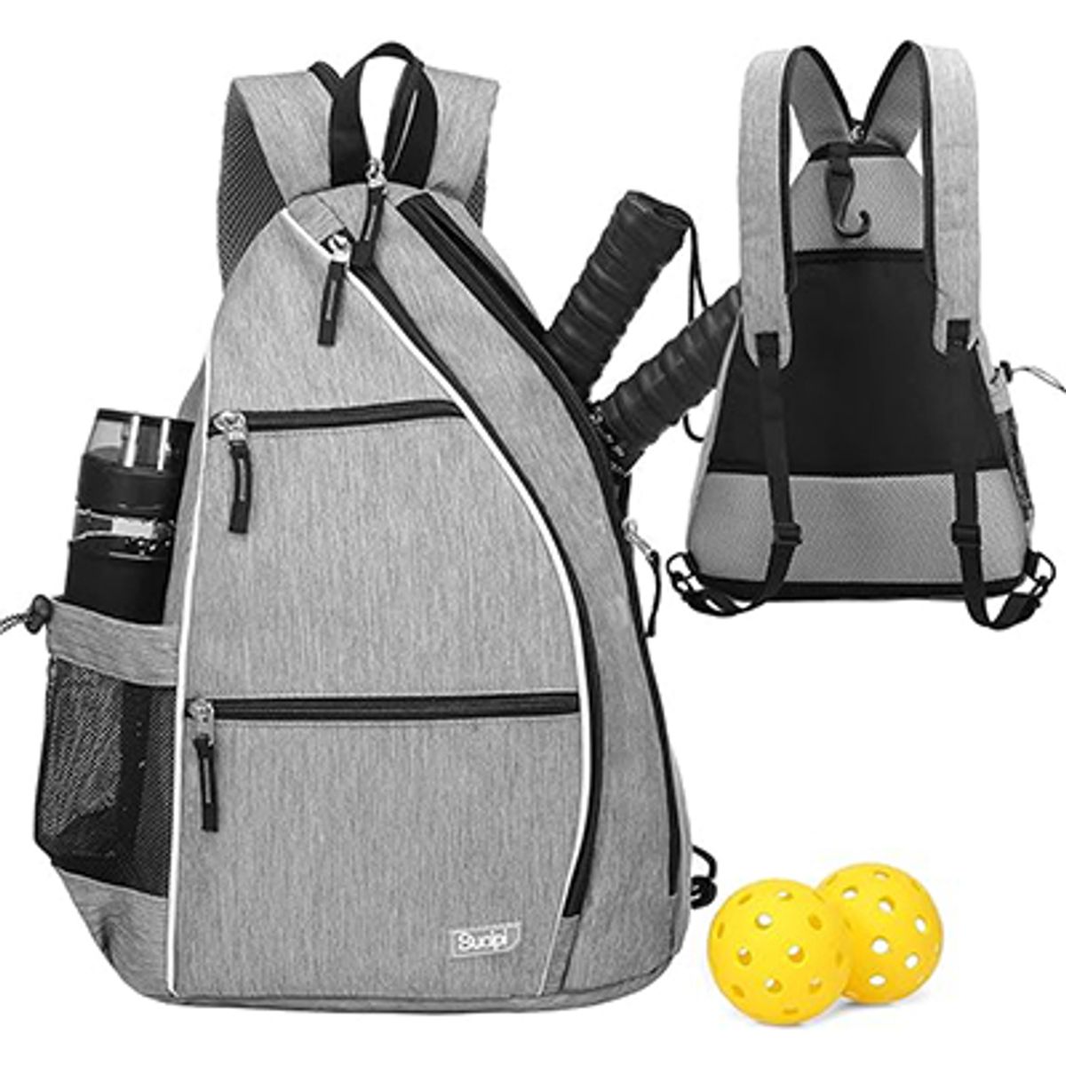 WELDMON - bolso tenisMochila de Pickleball para Mujeres Hombres gris