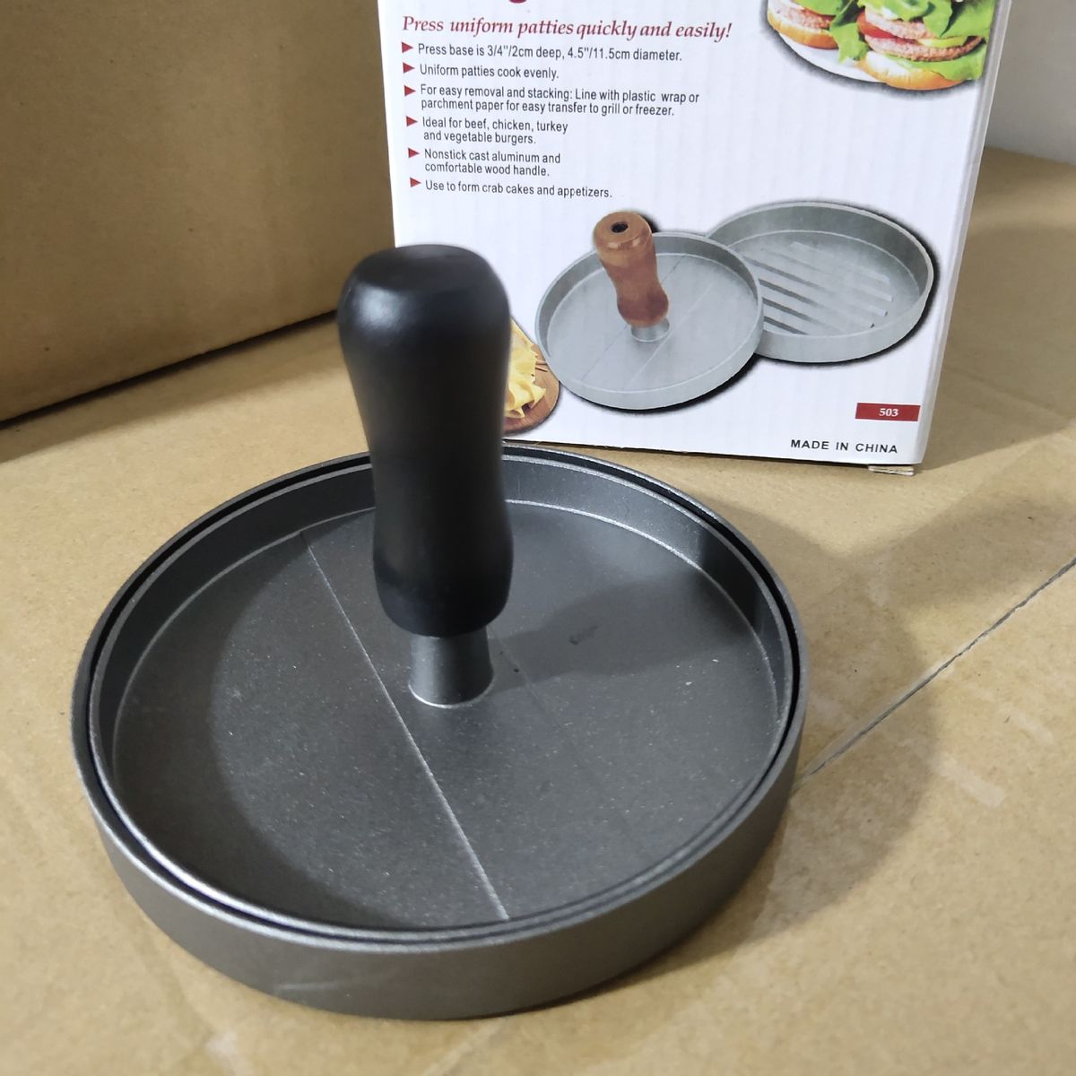 VATYERTY - Molde antiadherente para hamburguesas