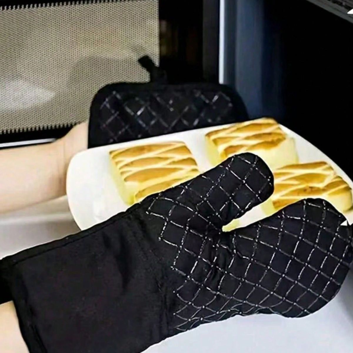 VATYERTY - 2 paquetes de guantes de silicona para horno