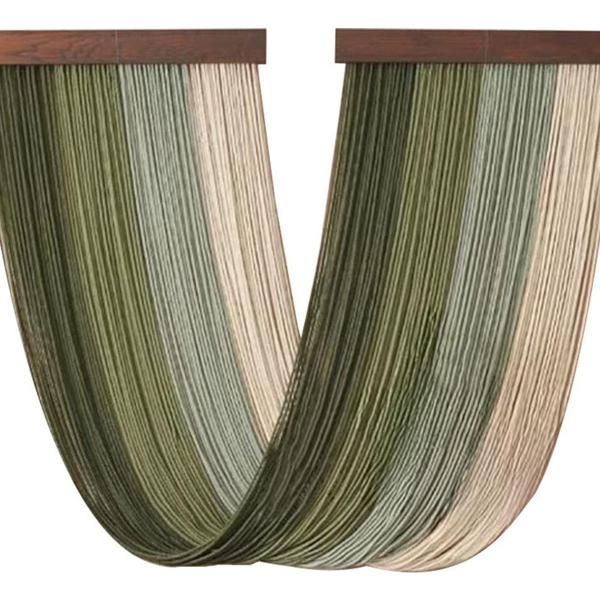 HOME NEAT - Tapiz de macramé grande Verde