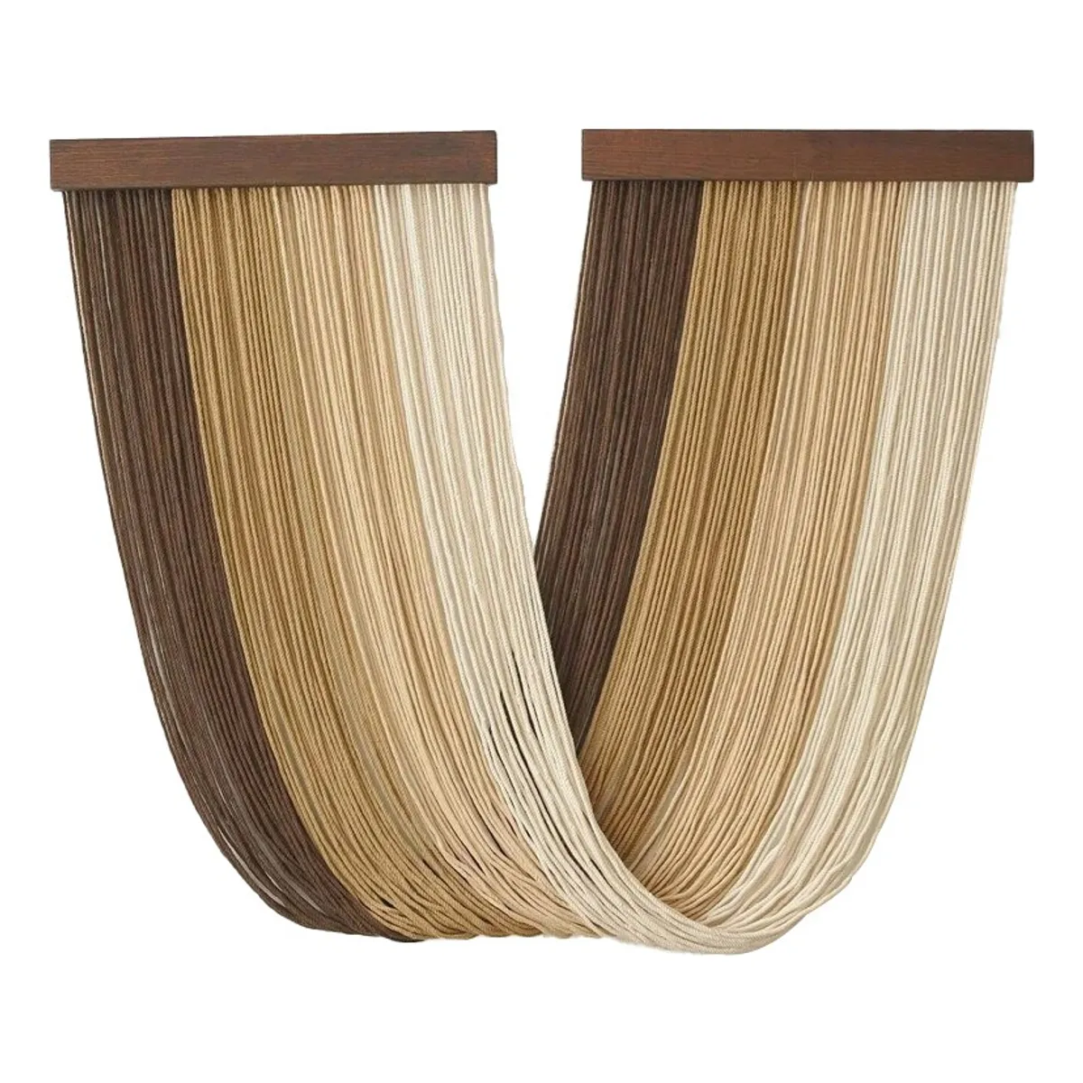 HOME NEAT - Tapiz de macramé grande Café