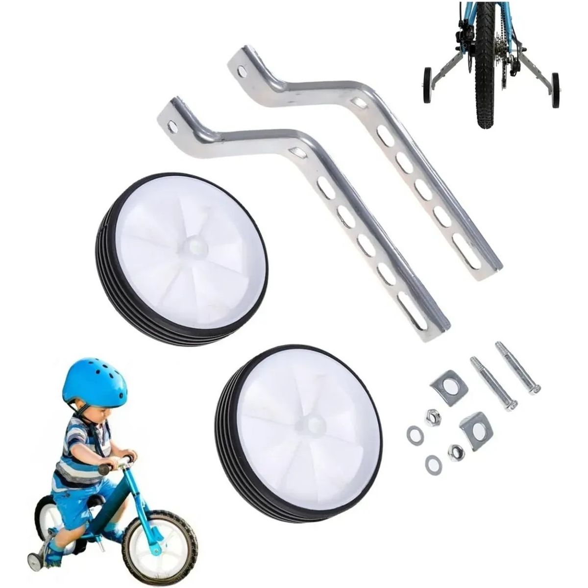 KUANGYE - Ruedas Laterales Estabilizadoras 12-20 reforzadaregulable