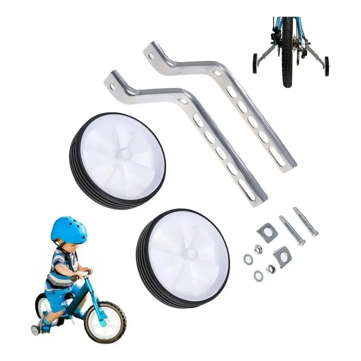 KUANGYE - Ruedas Laterales Estabilizadoras 12-20 reforzadaregulable