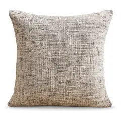 ARMONIA - Funda de cojín gris vintage elegante 45x45 algodón suave 680