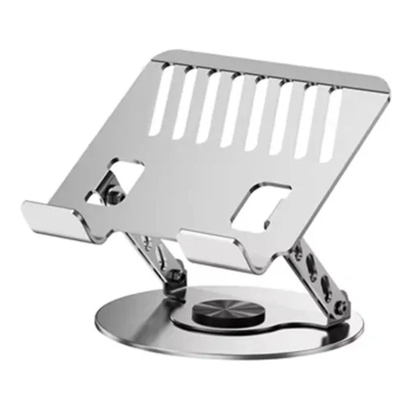 GENERICO - Soporte Para Tableta Portátil Aluminio Giratorio 360º Gris