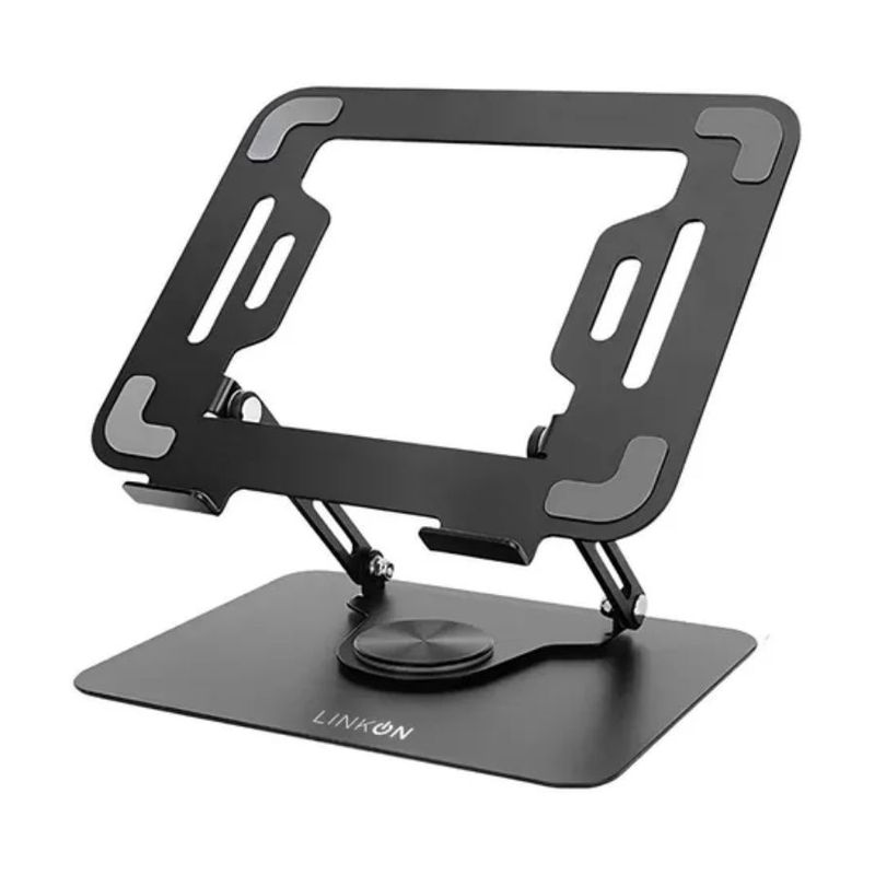 GENERICO - Soporte Base Aluminio Para Notebook Giro 360º