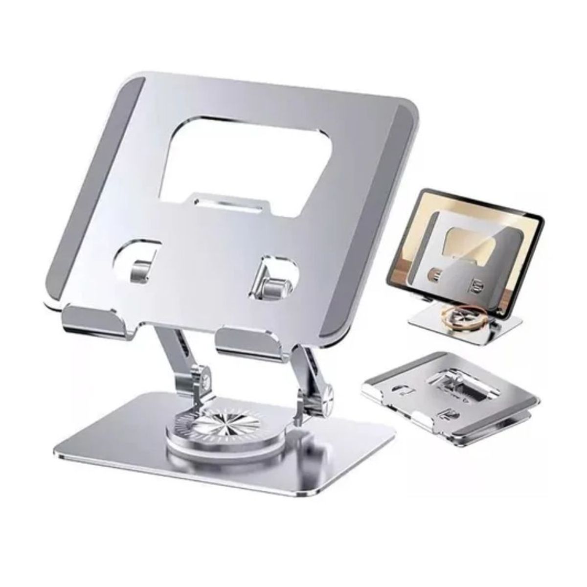 GENERICO - Soporte Para Laptop De Aluminio Giratorio 360º