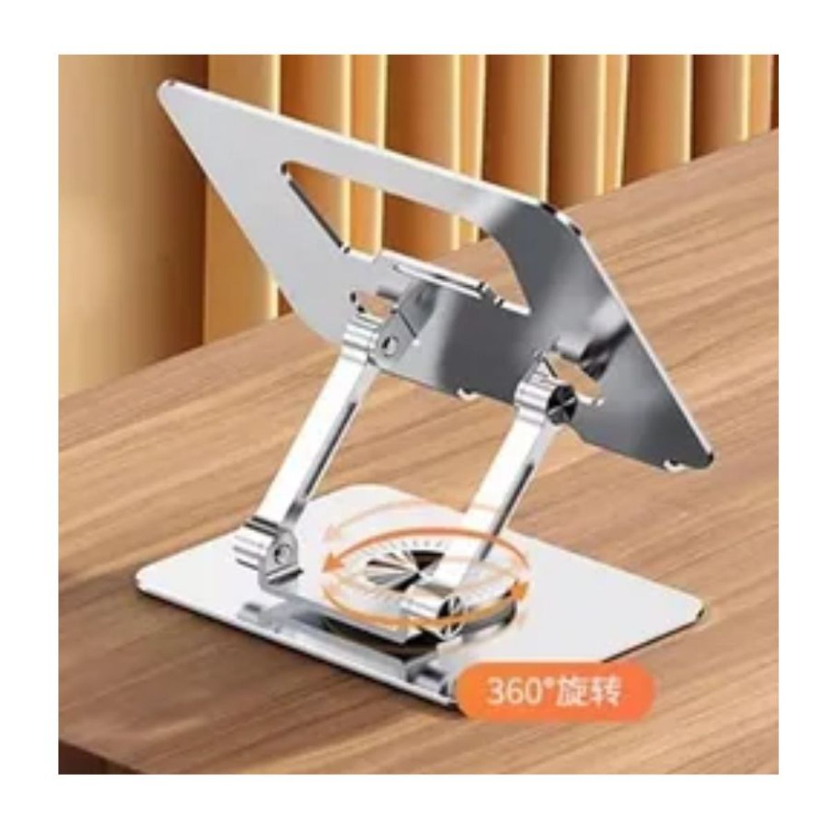 GENERICO - Soporte Para Laptop De Aluminio Giratorio 360º