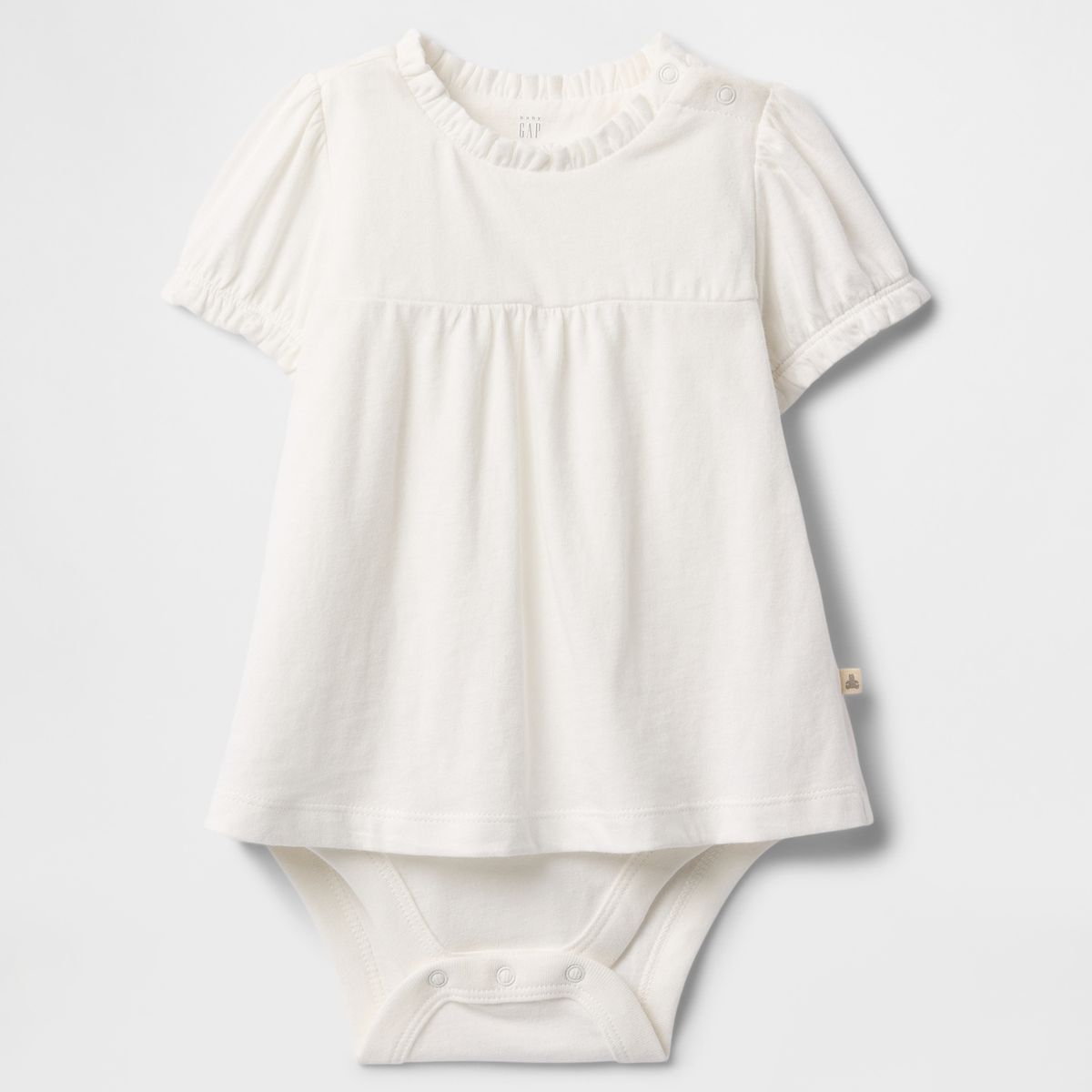 GAP - Pilucho Bebe Niña Manga Puff Blanco Gap